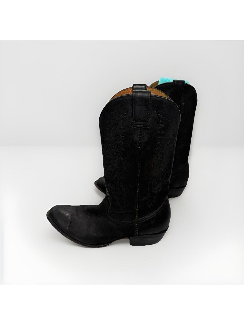 Gavel Cowboy Boots Black Mens Size 9.5 Western